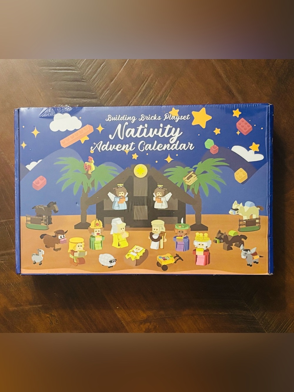 Nativity Advent Calendar Building Bricks Playset 24 Days of play & learning